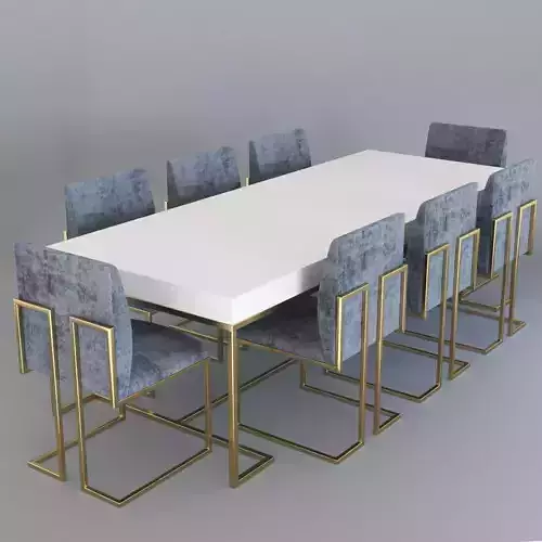 Dinning Table01 Free 3D model