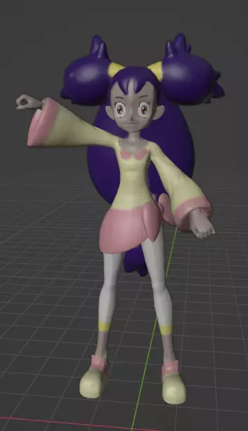 Iris pokemon trainer 3D print model
