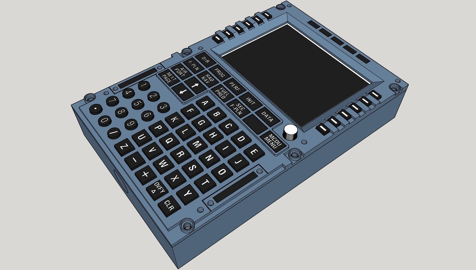 A320 or A330 MCDU 3D print model_1