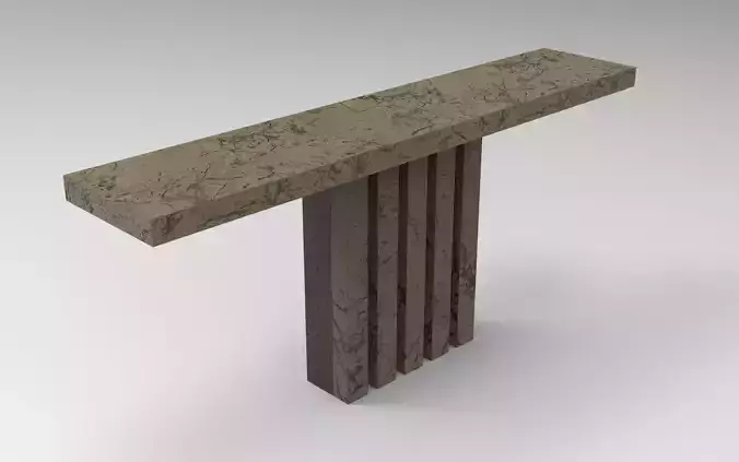 Osario Marble Table Low-poly 3D model