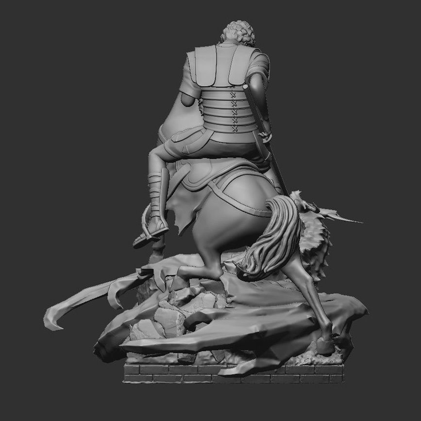 Roman Soldier vs the Dragon - Saint George 3D print model_5