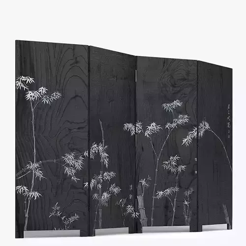 BAMBOO FOLDING SCREEN