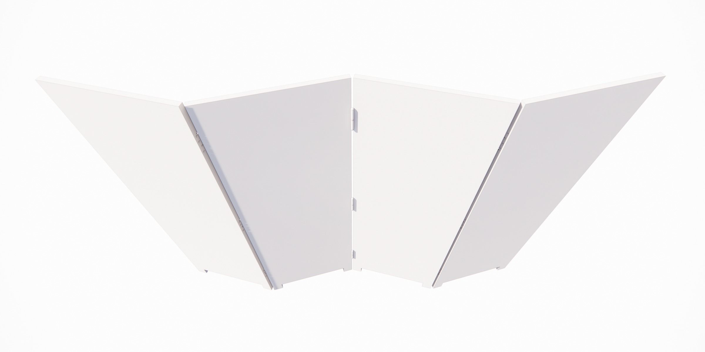 BAMBOO FOLDING SCREEN Low-poly 3D model_16