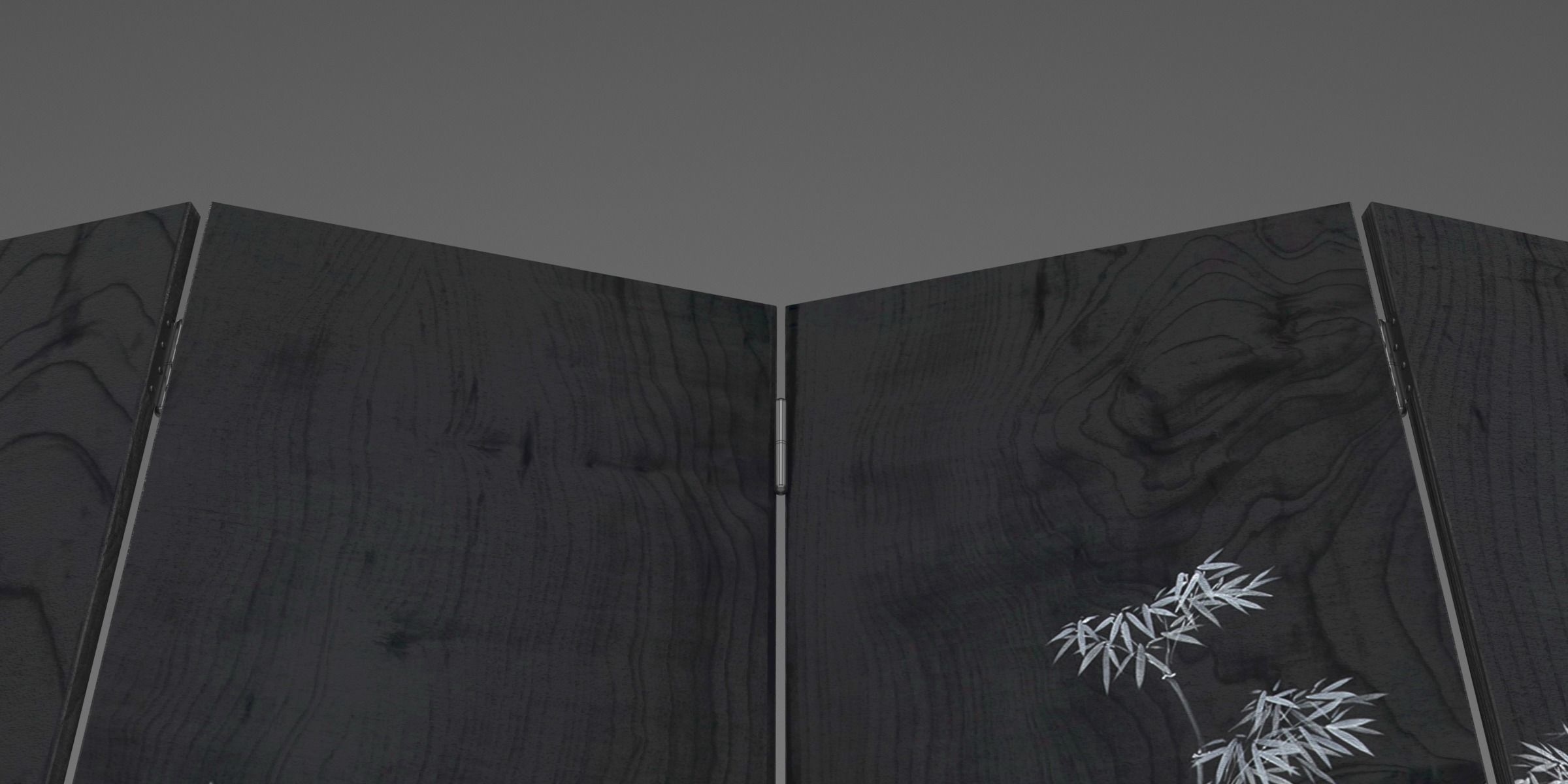 BAMBOO FOLDING SCREEN Low-poly 3D model_7