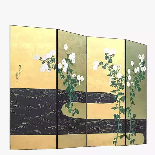 JAPANESE FOLDING SCREEN