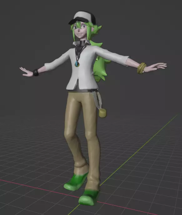 N pokemon trainer  3D print model_0