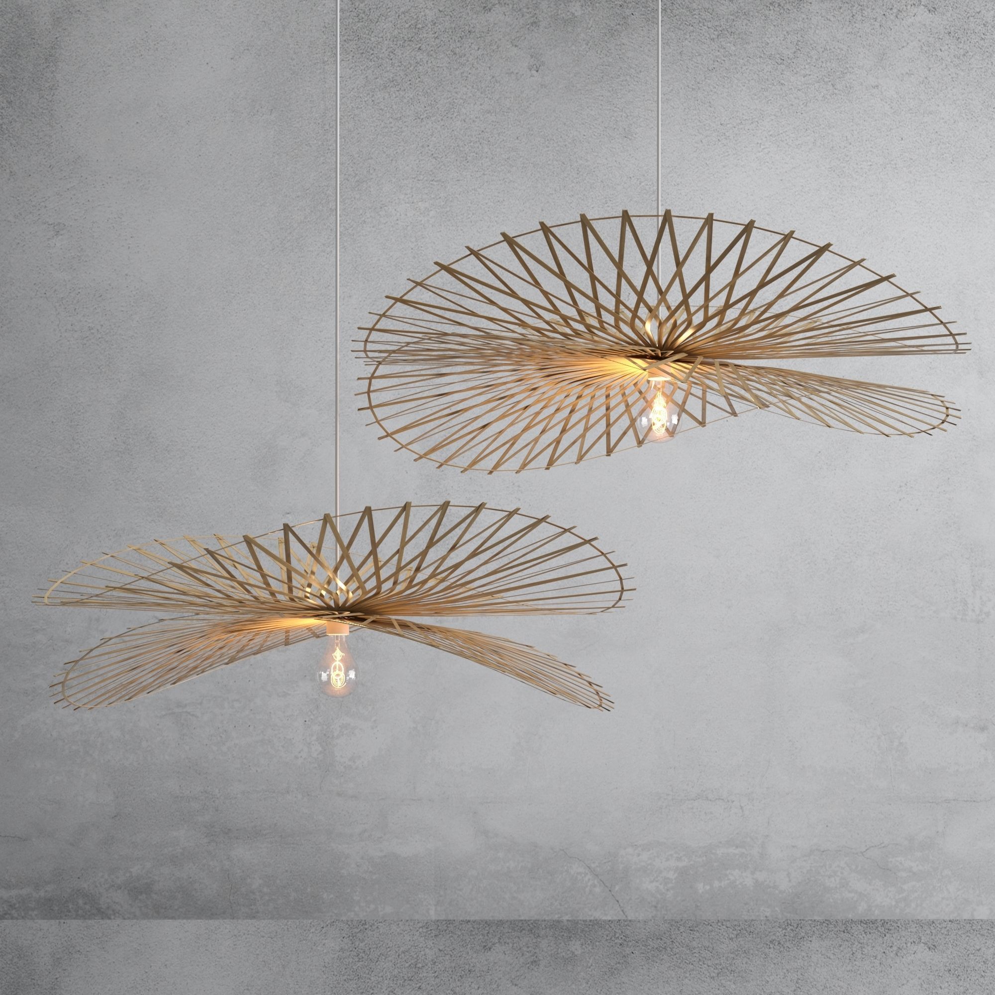 Rotin suspension 3D model_1