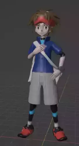 Nate pokemon trainer  3D print model