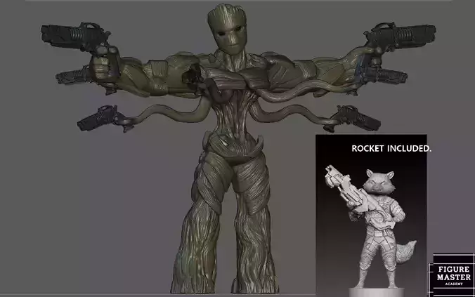 GROOT GUARDIANS OF THE GALAXY 3 MCU MARVEL