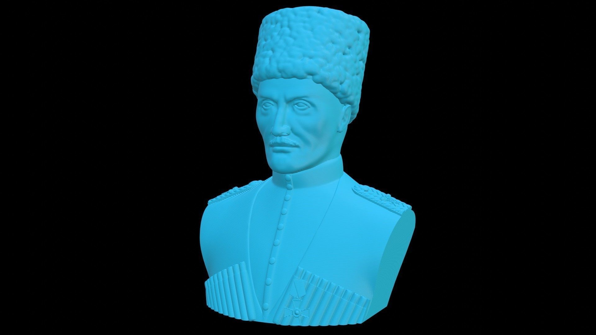 Hetman Pavlo Skoropadskyi Bust 3D print model_13