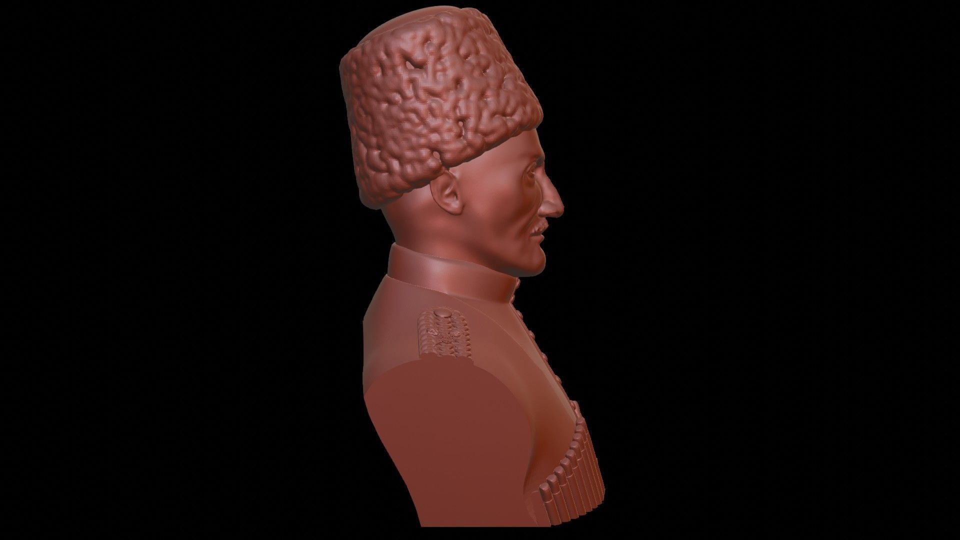 Hetman Pavlo Skoropadskyi Bust 3D print model_10
