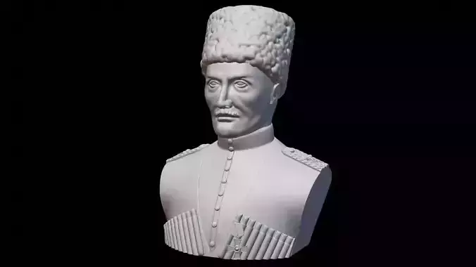 Hetman Pavlo Skoropadskyi Bust 3D print model
