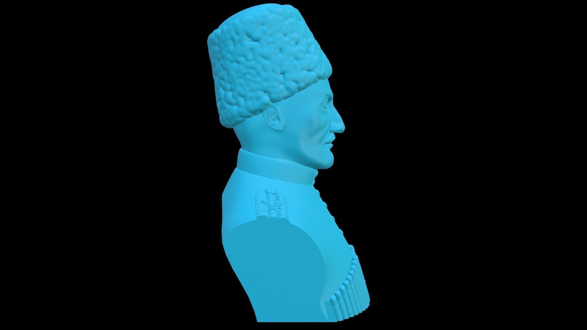 Hetman Pavlo Skoropadskyi Bust 3D print model_16