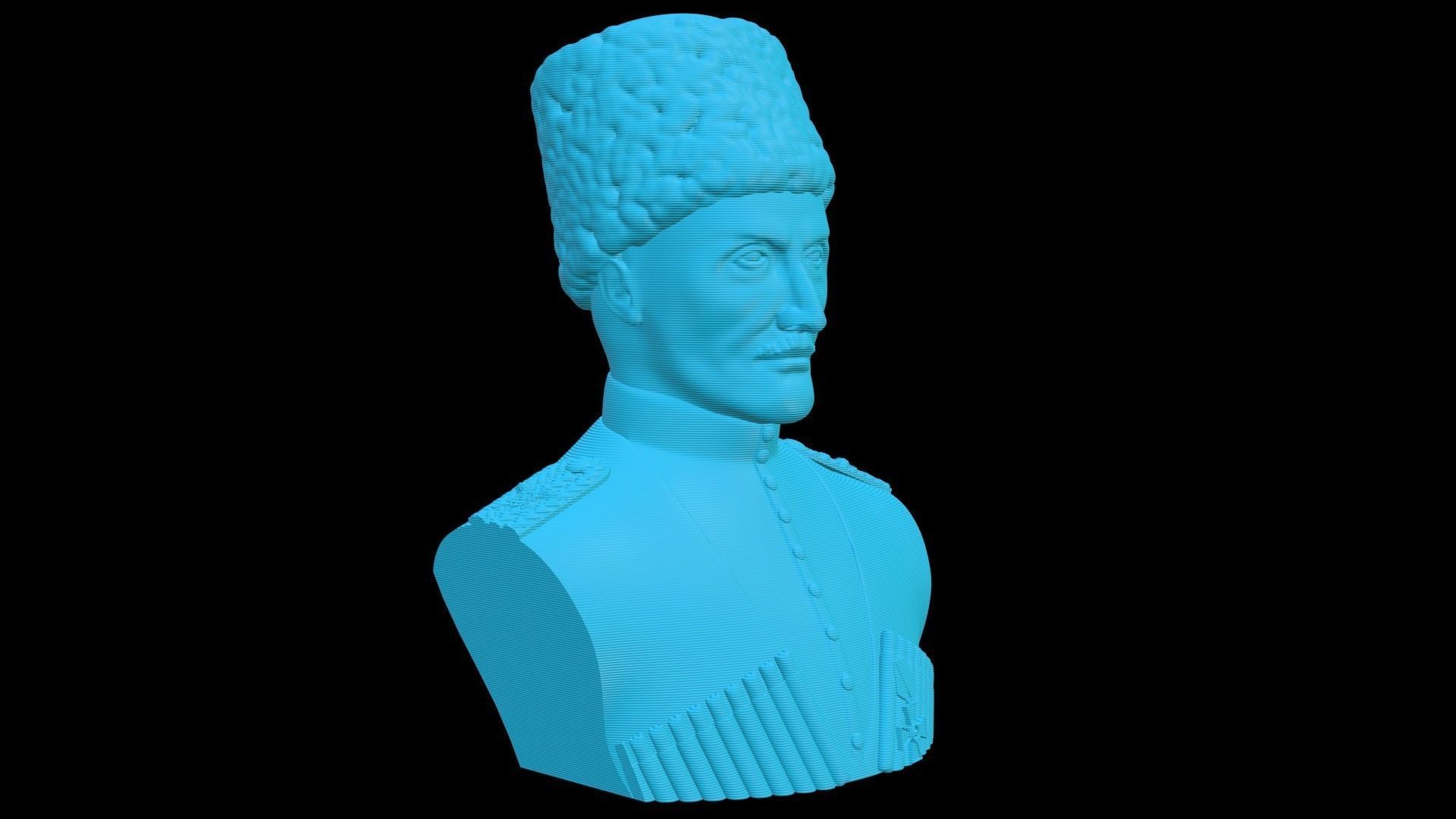 Hetman Pavlo Skoropadskyi Bust 3D print model_15