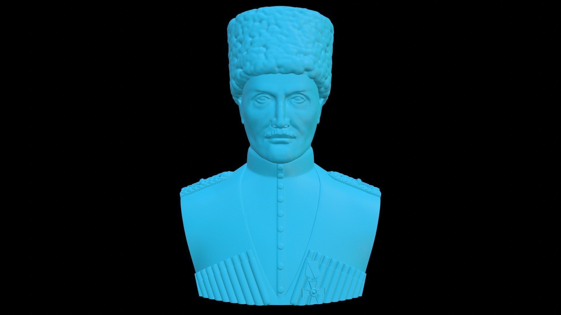 Hetman Pavlo Skoropadskyi Bust 3D print model_14