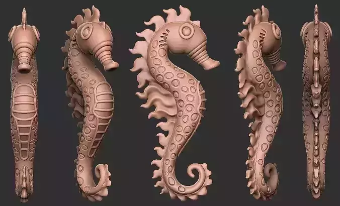 Sea Horse 3D print model