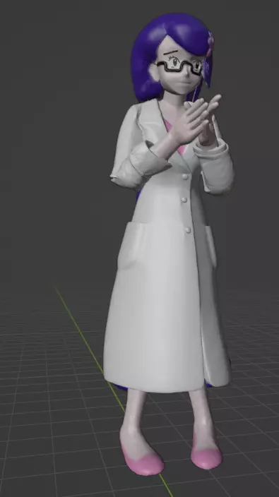 Fennel pokemon trainer 3D print model_0