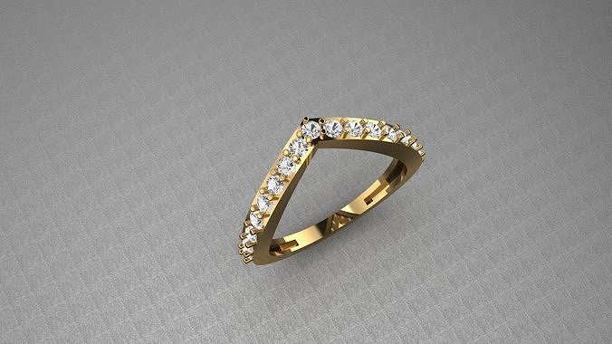 Light weight finger ring 3D print model