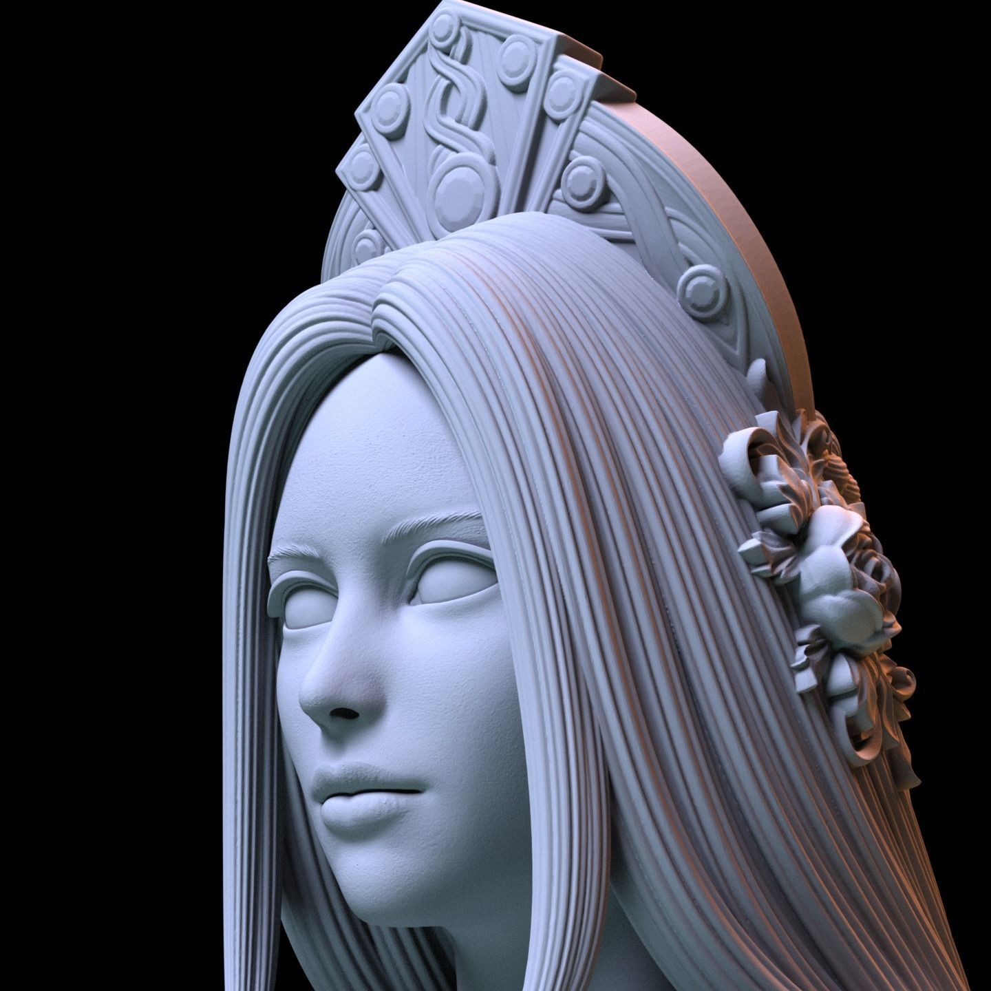 Princess 3D print model_1