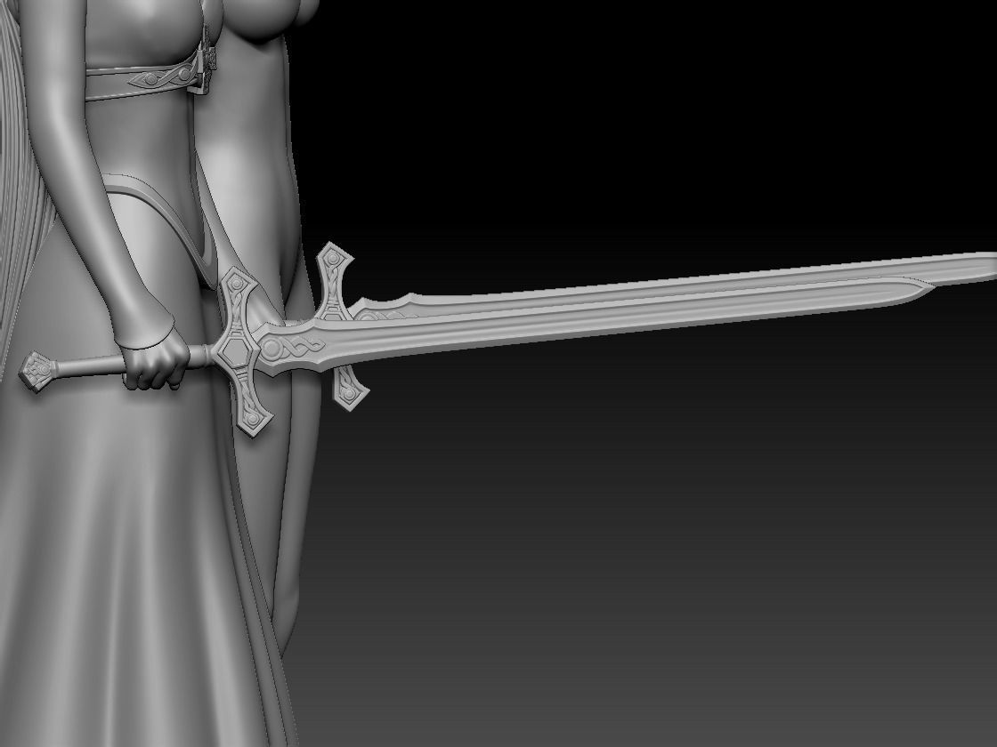 Princess 3D print model_10