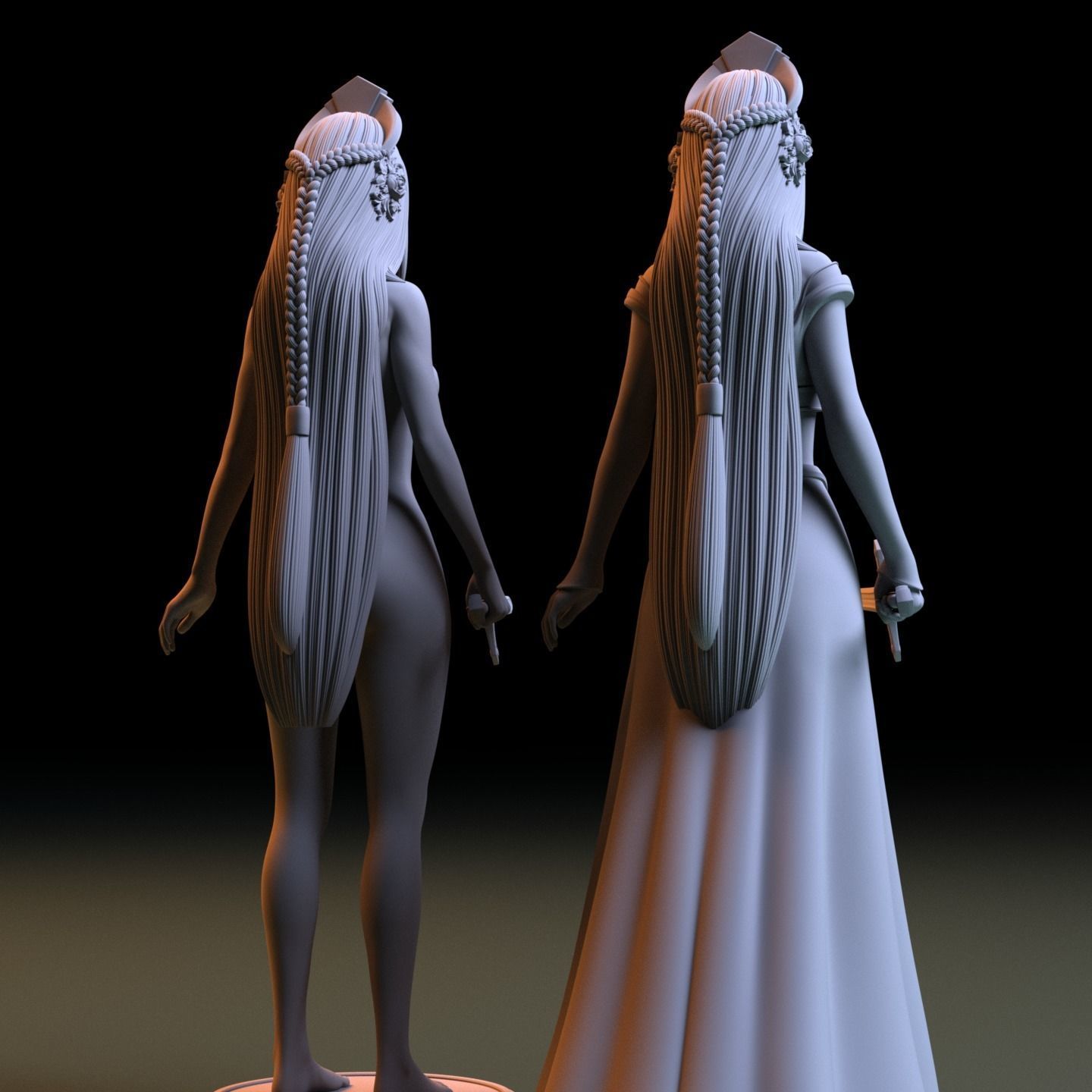 Princess 3D print model_5