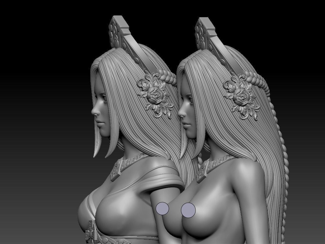 Princess 3D print model_8