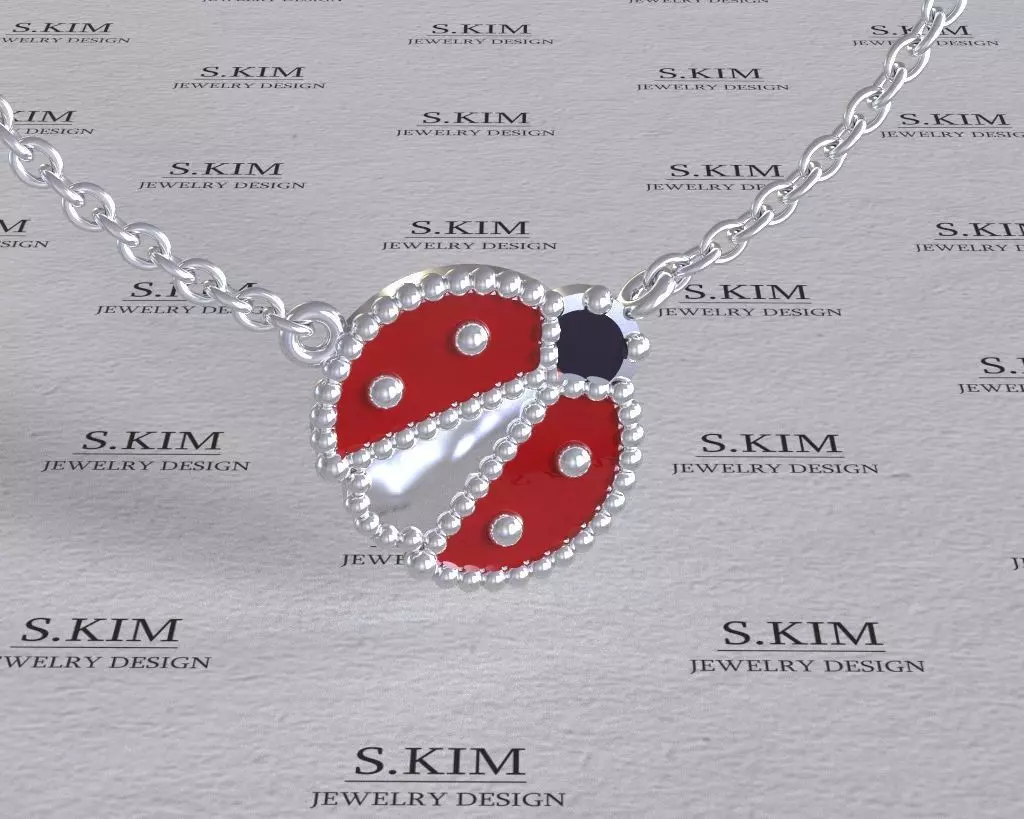 Ladybug pendant 3D print model_0