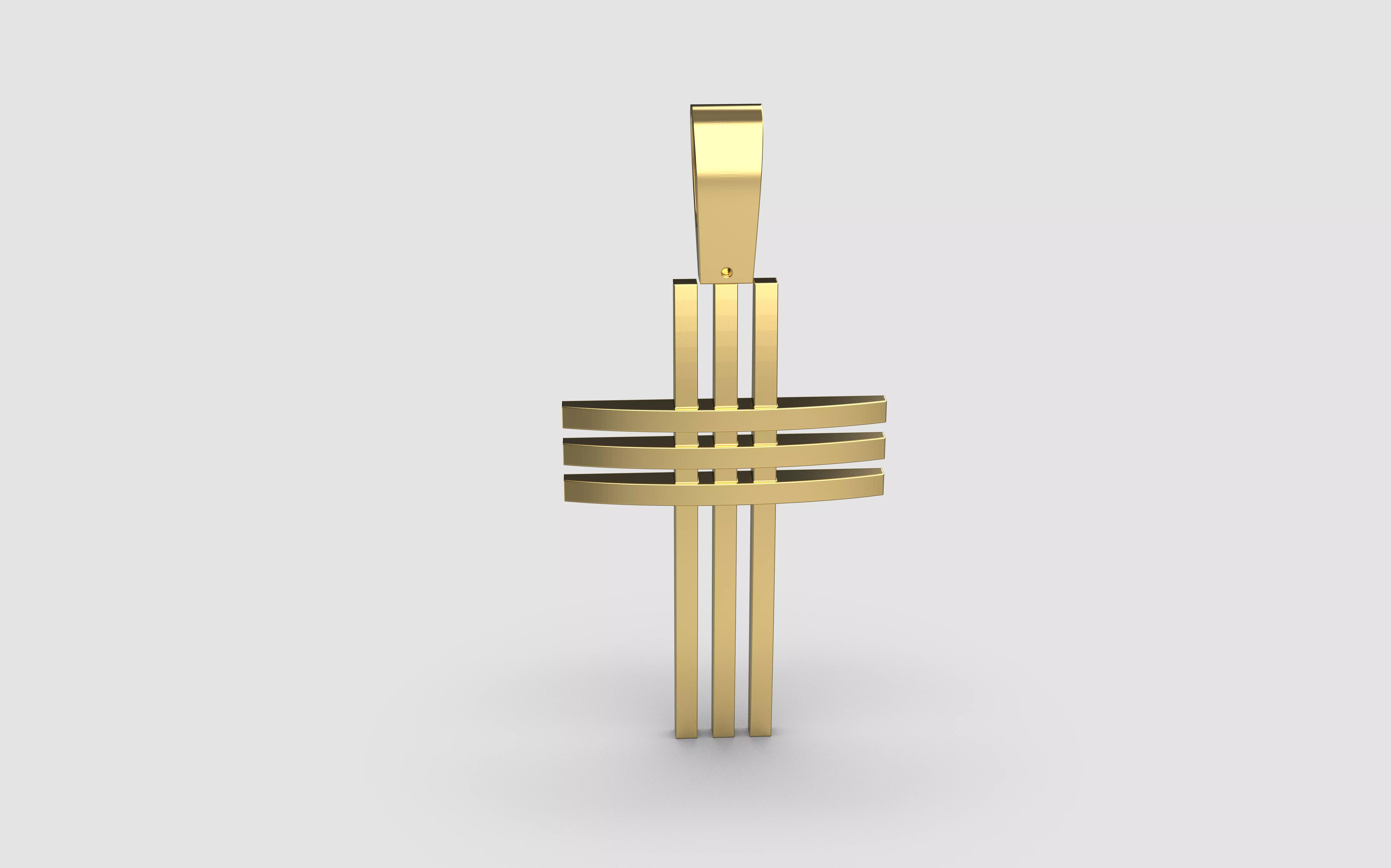 Cross Pendant 3D print model_0