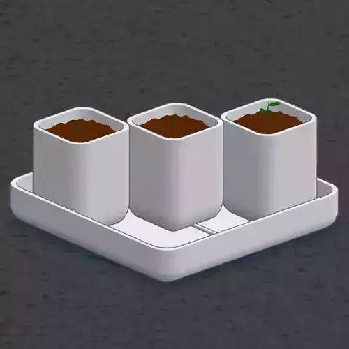 SLIDING POTS  Small Plants Macetas Correderas  3D print model