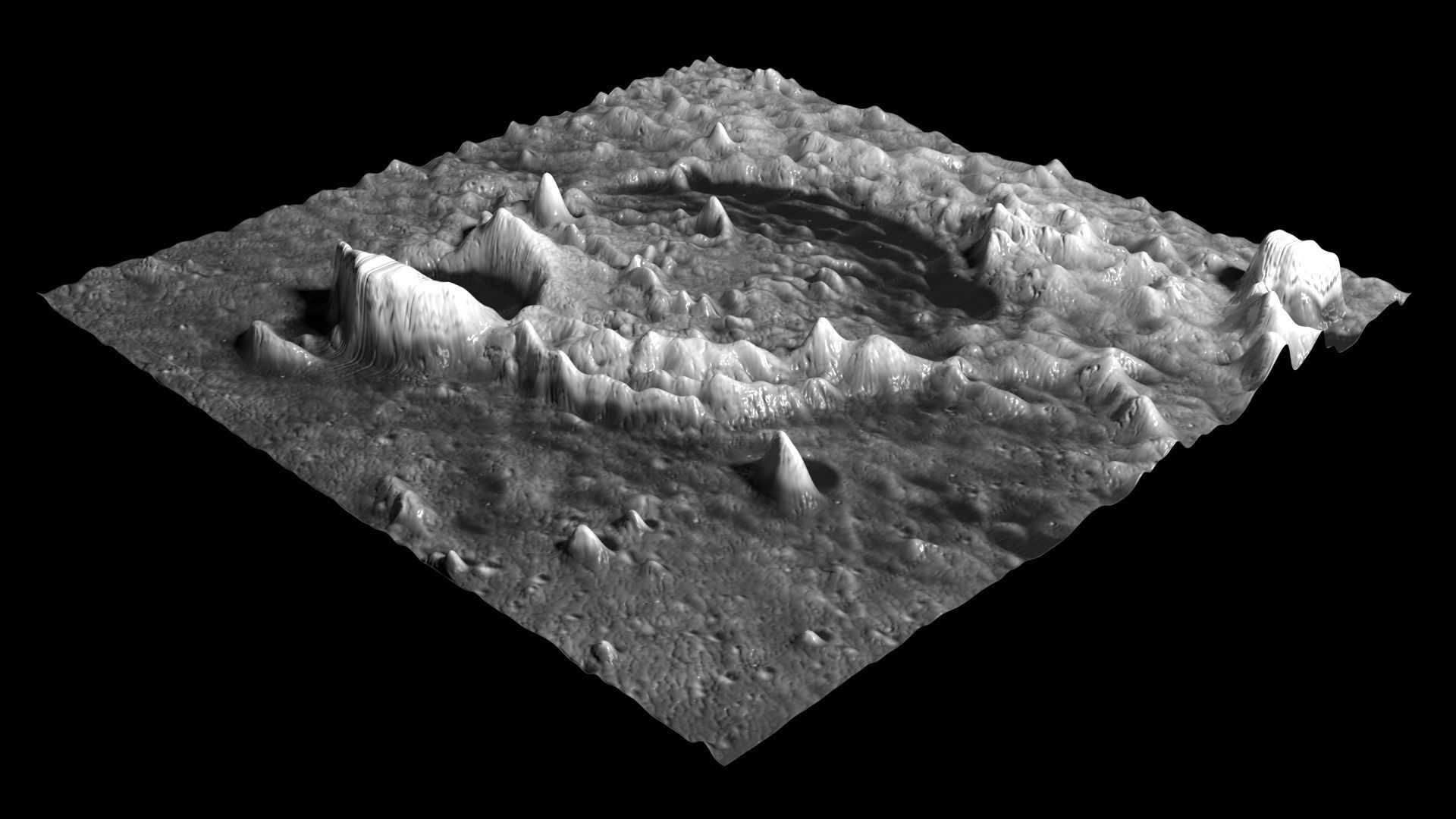 Thebit Lunar Crater 3D model_9