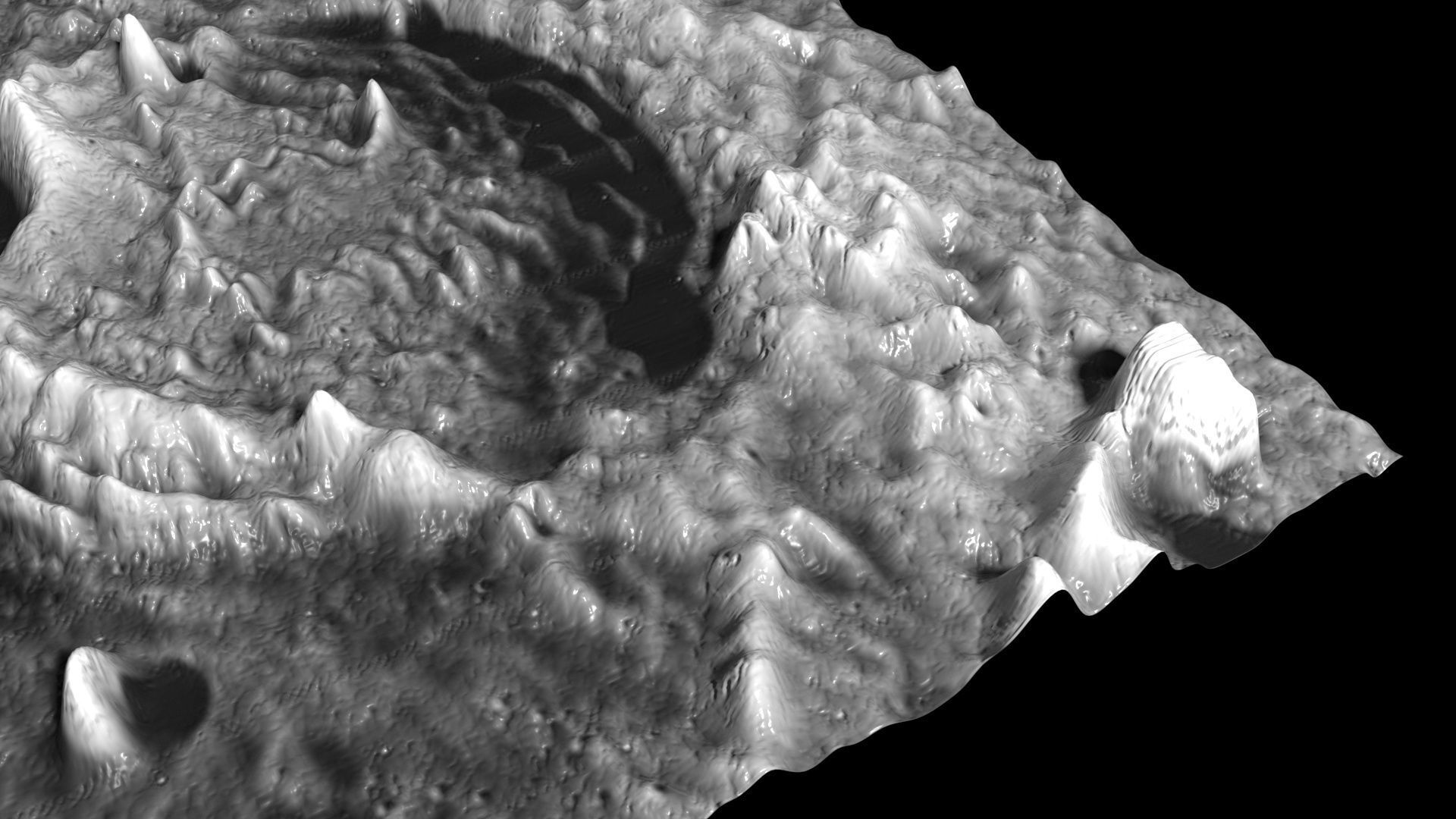 Thebit Lunar Crater 3D model_2