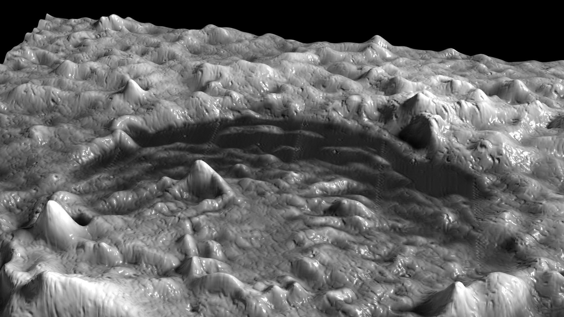 Thebit Lunar Crater 3D model_4