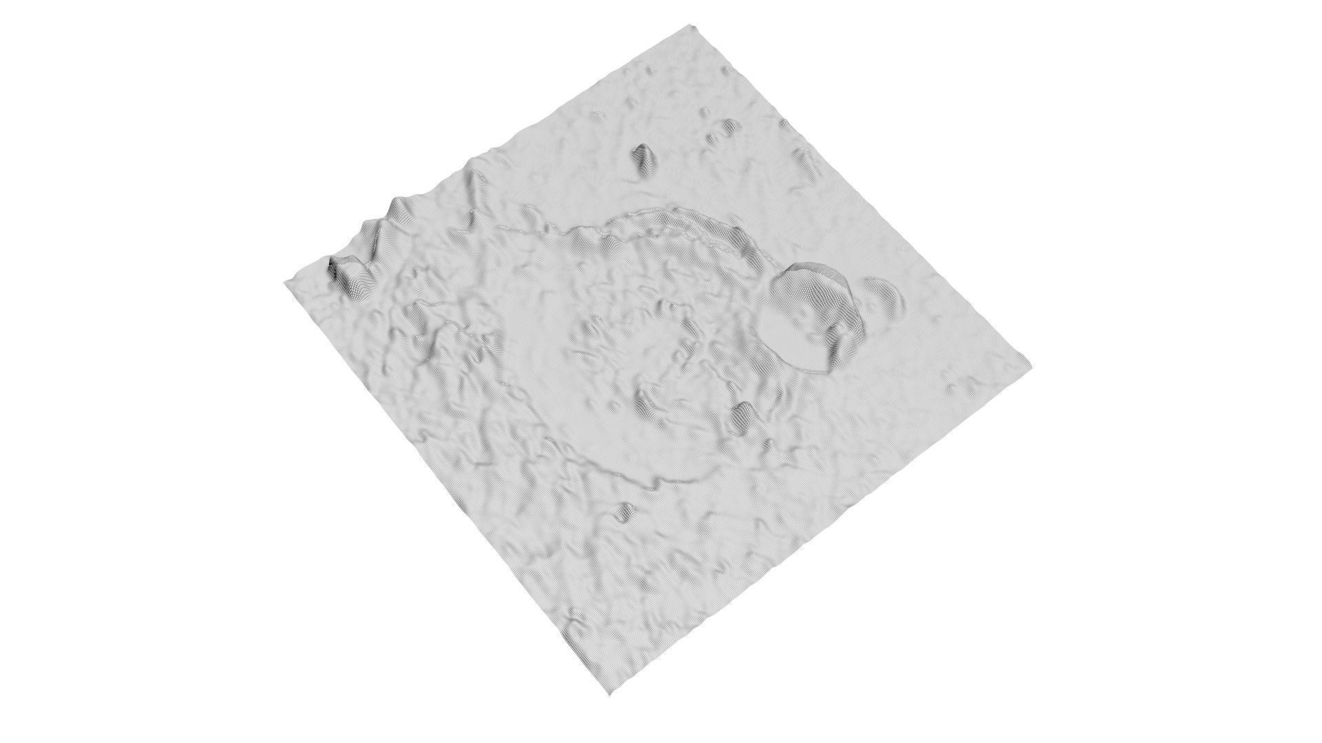Thebit Lunar Crater 3D model_13