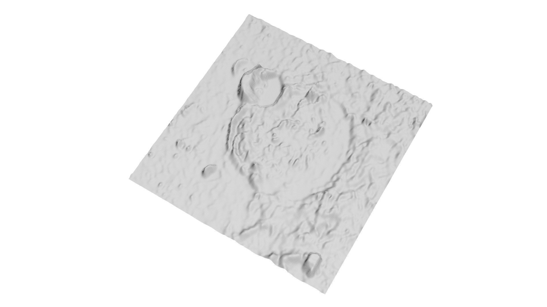 Thebit Lunar Crater 3D model_12