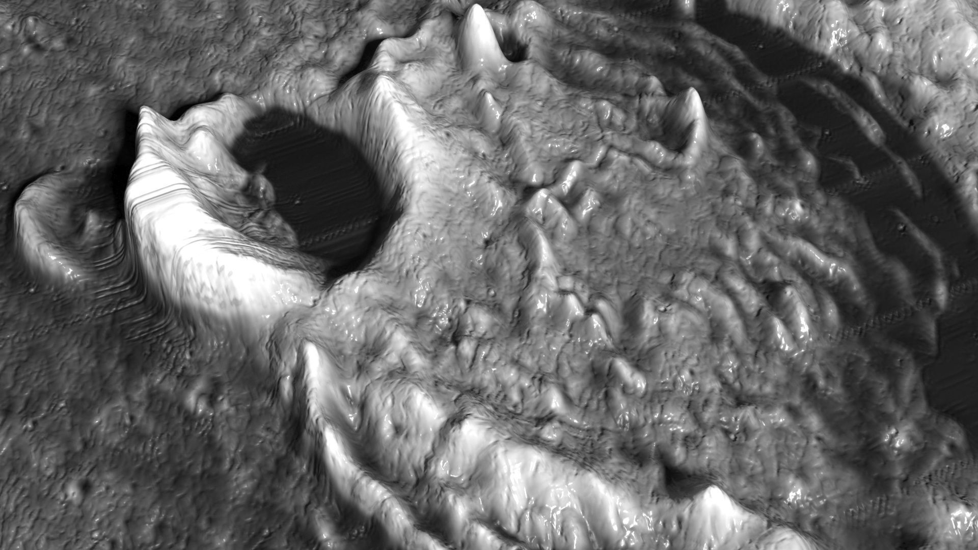 Thebit Lunar Crater 3D model_5