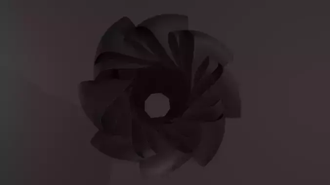 Abstract Petal 3D model
