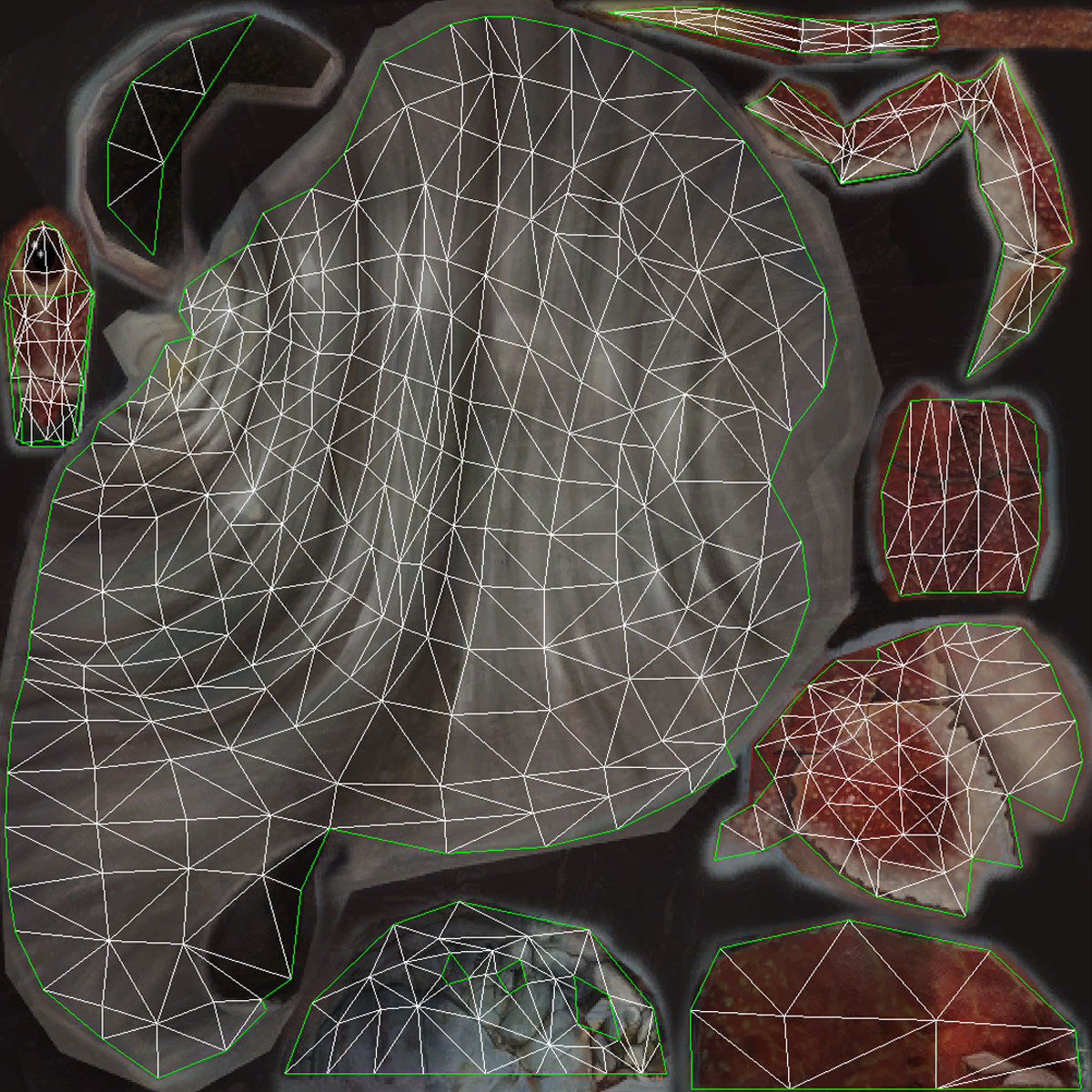 animated Hermit crab Low-poly 3D model_10