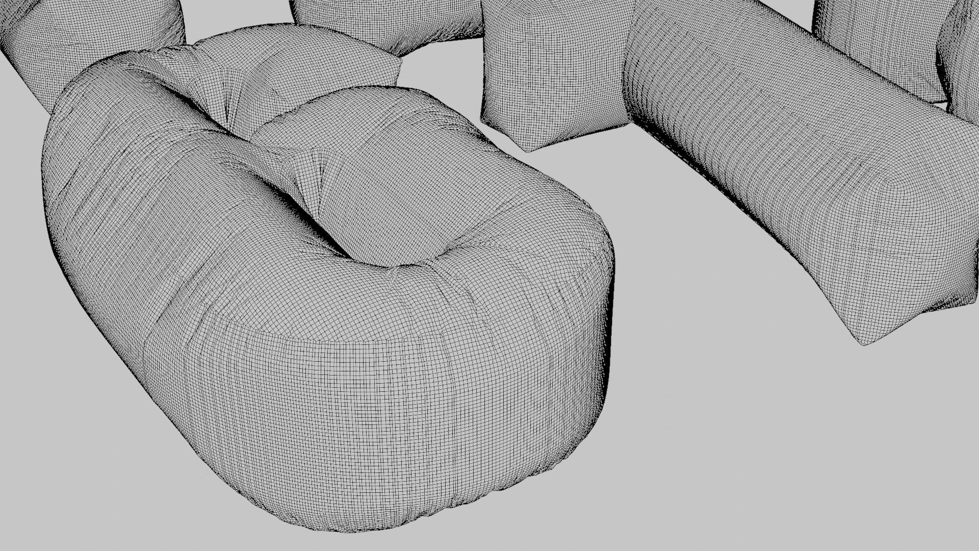 Alphabet Bean Bags 3D model_8