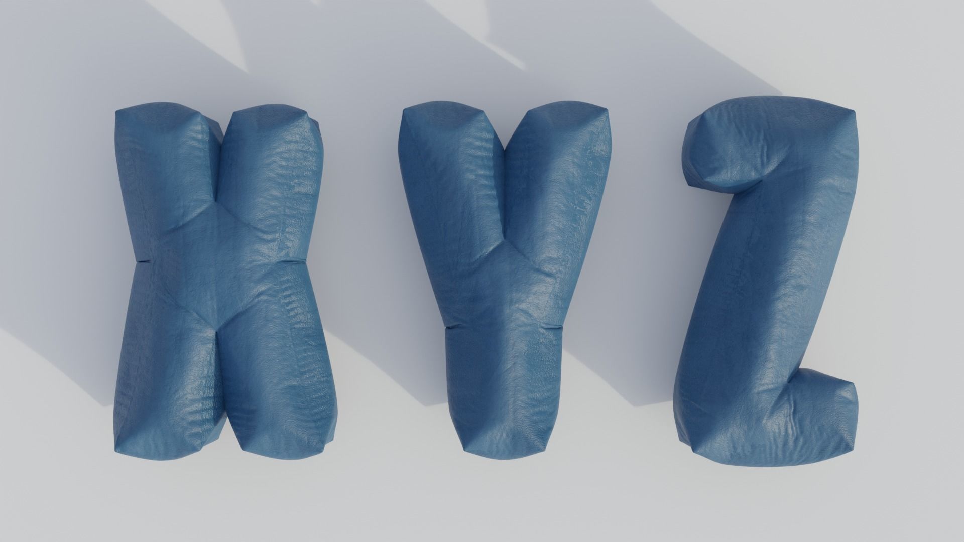 Alphabet Bean Bags 3D model_17