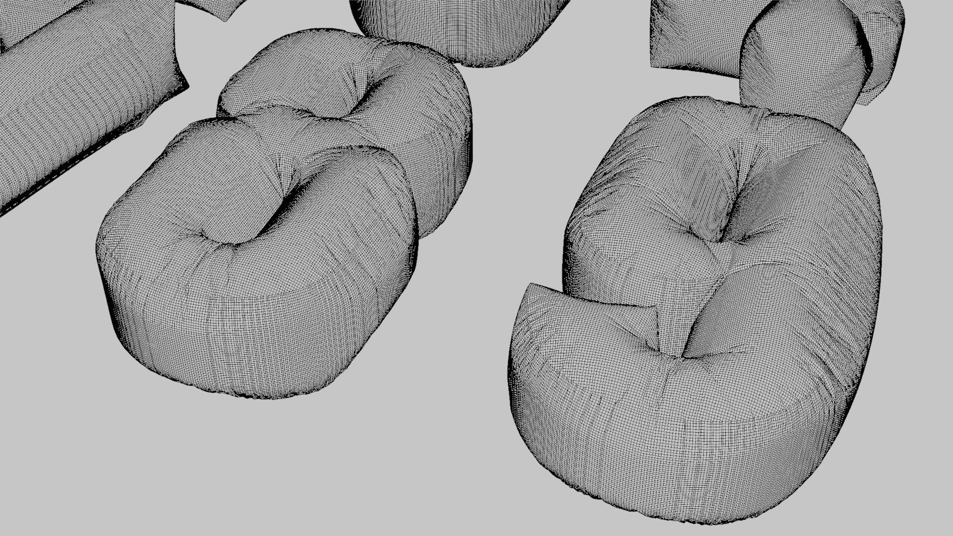 Alphabet Bean Bags 3D model_6