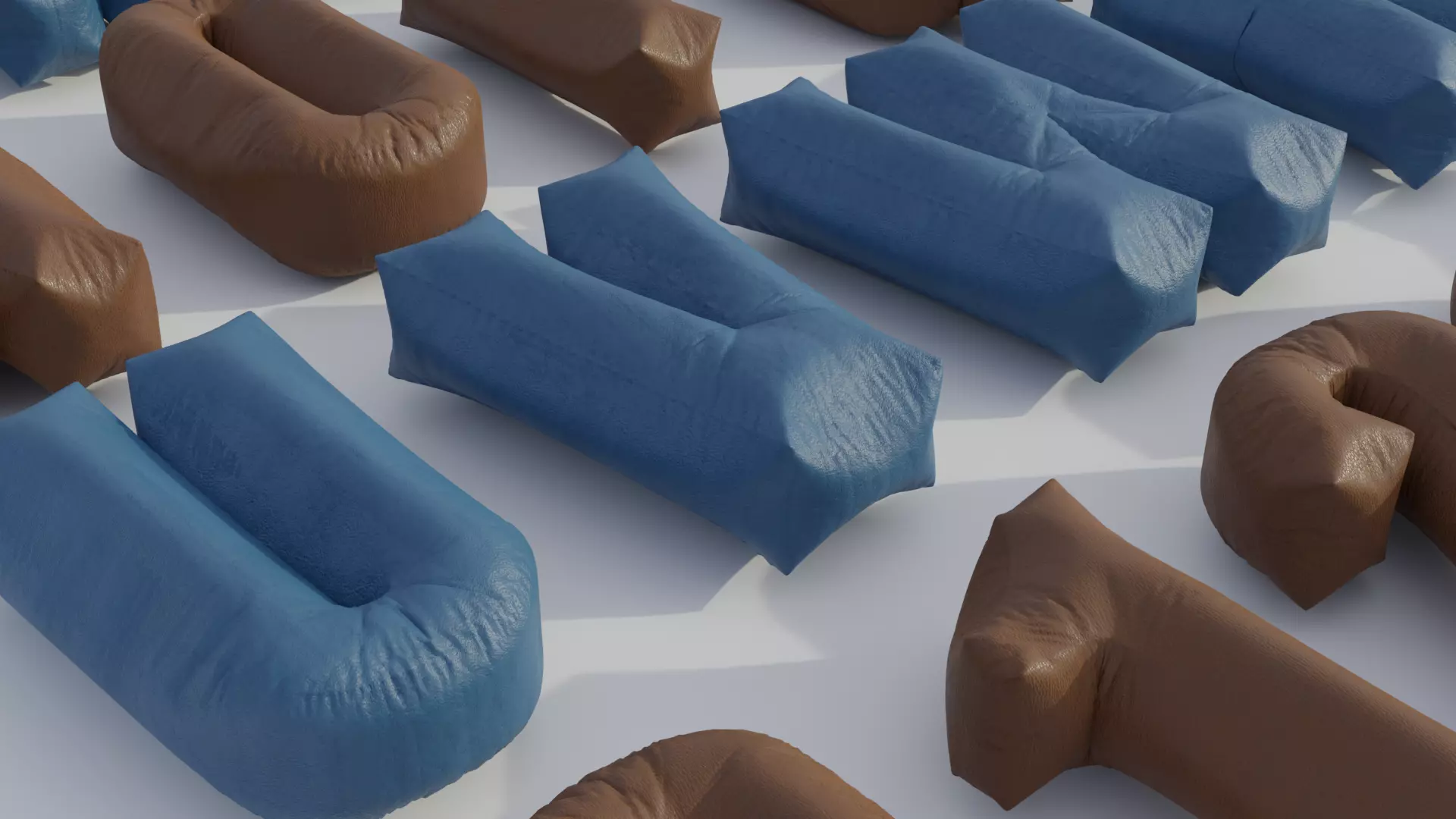 Alphabet Bean Bags 3D model_0