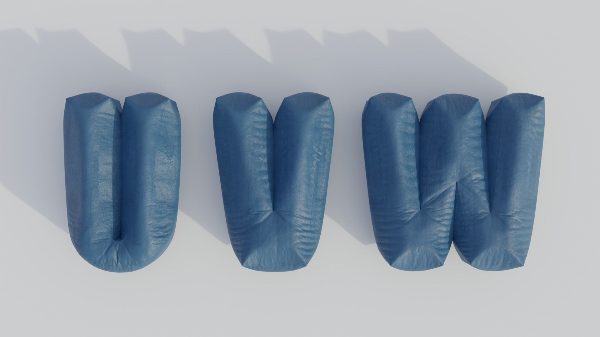 Alphabet Bean Bags 3D model_19