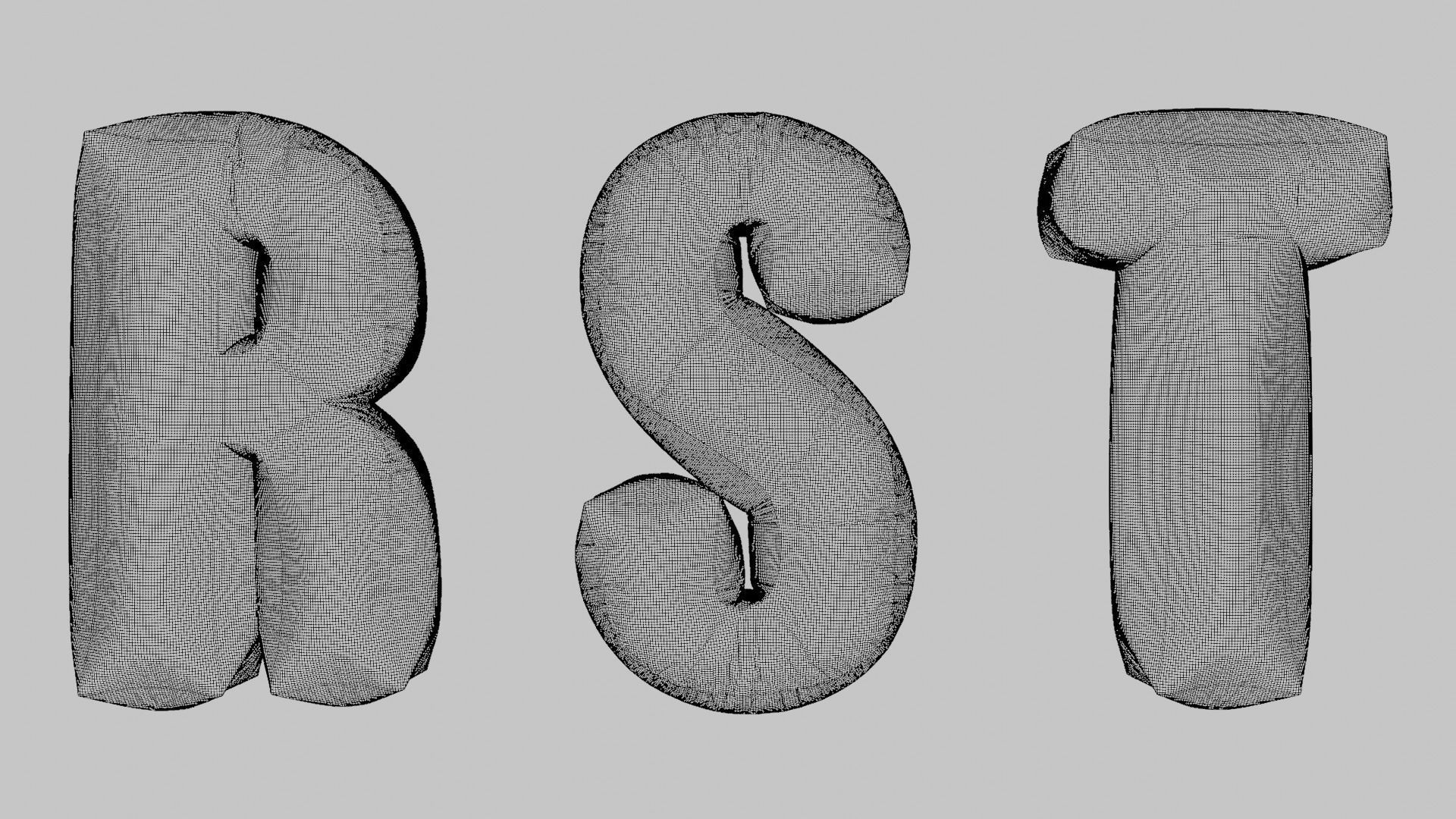 Alphabet Bean Bags 3D model_30