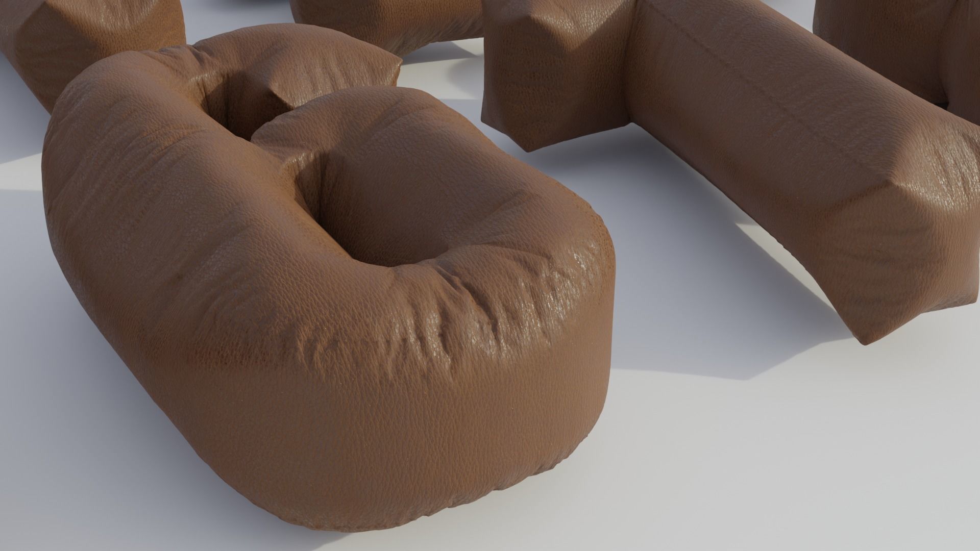 Alphabet Bean Bags 3D model_7