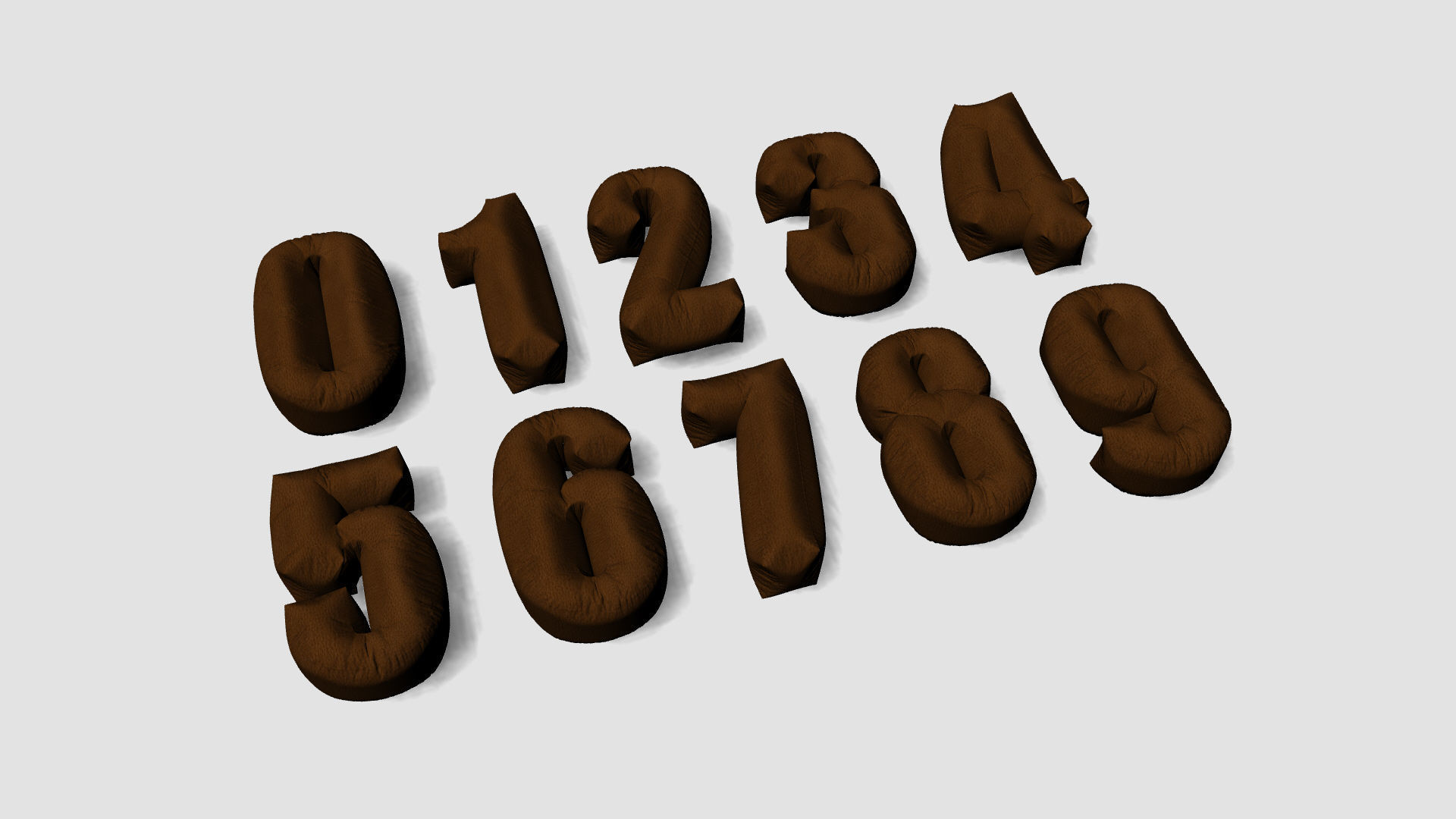 Alphabet Bean Bags 3D model_39