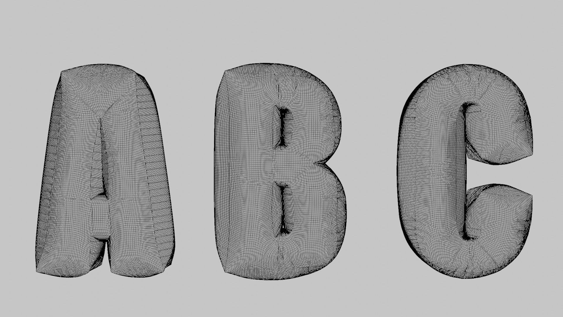 Alphabet Bean Bags 3D model_16