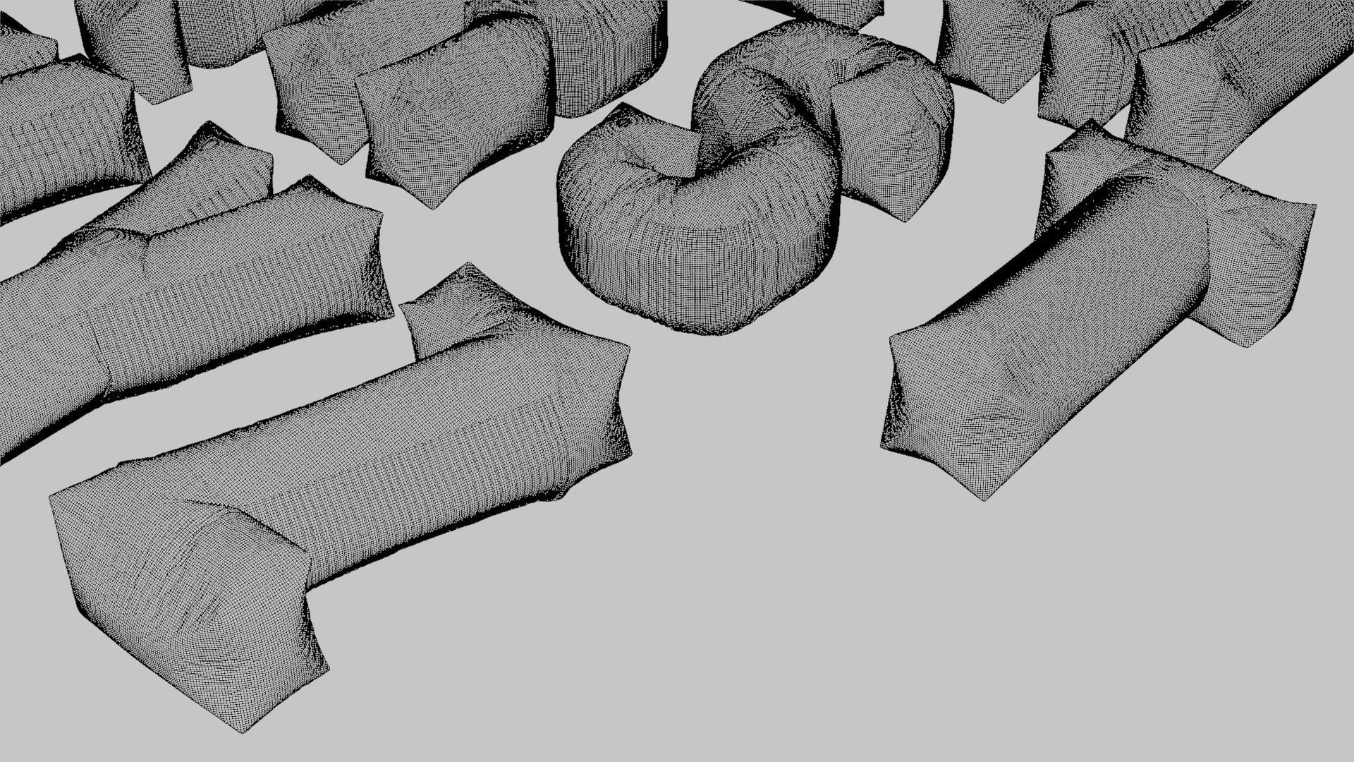 Alphabet Bean Bags 3D model_32