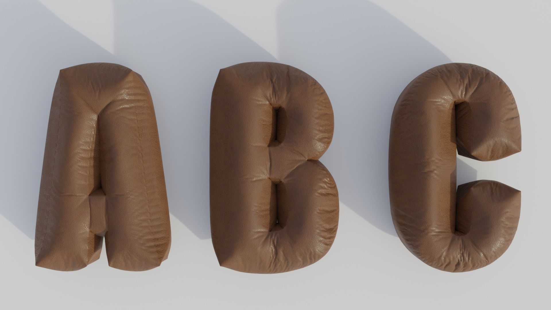 Alphabet Bean Bags 3D model_15