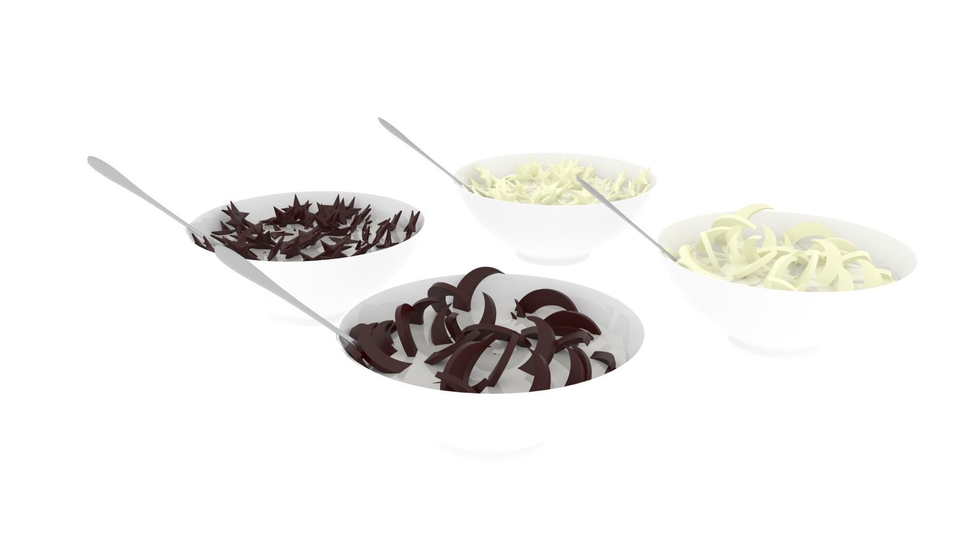 Bowl of Moon and Star Cereals 3D model_17