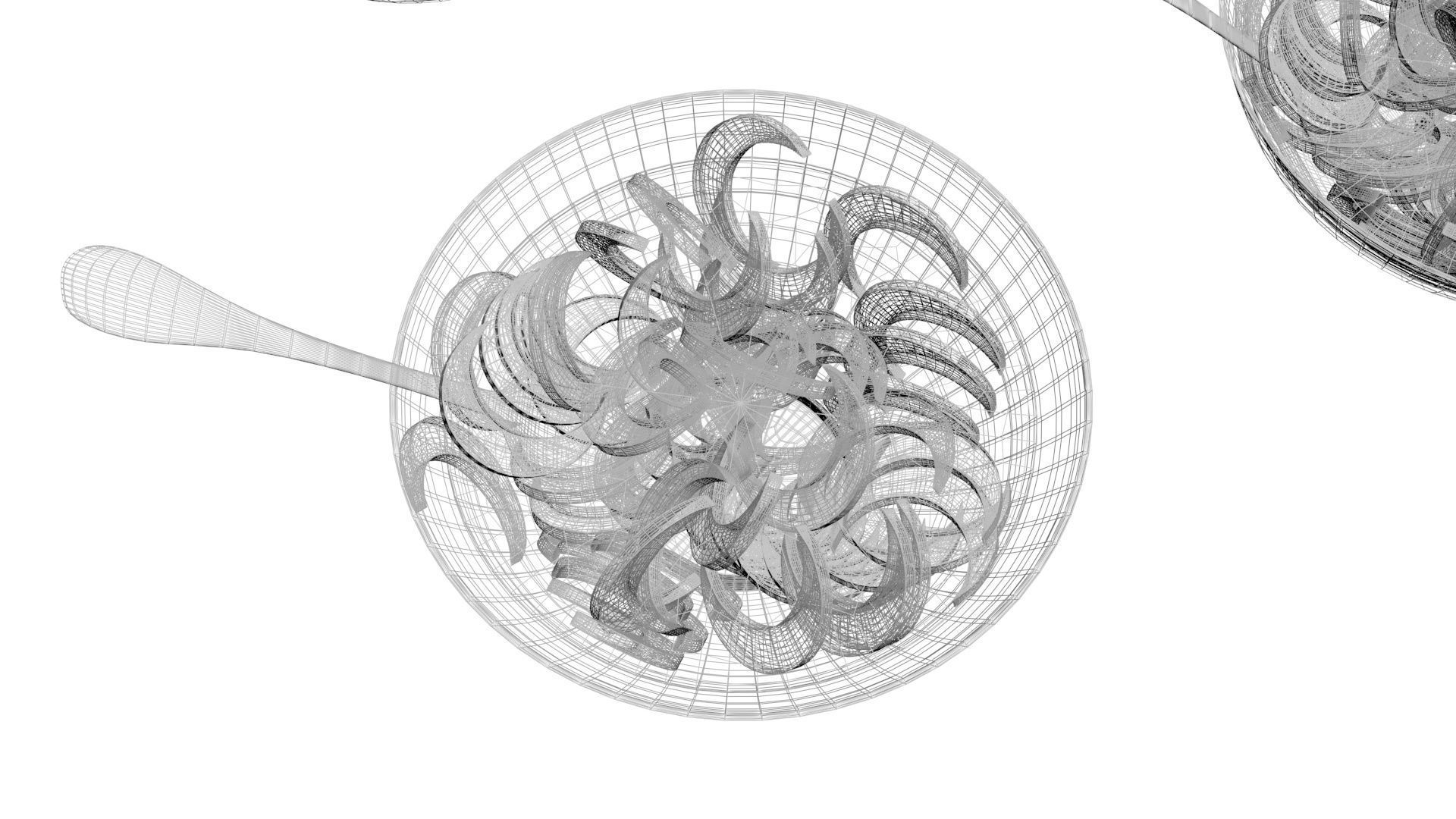 Bowl of Moon and Star Cereals 3D model_27